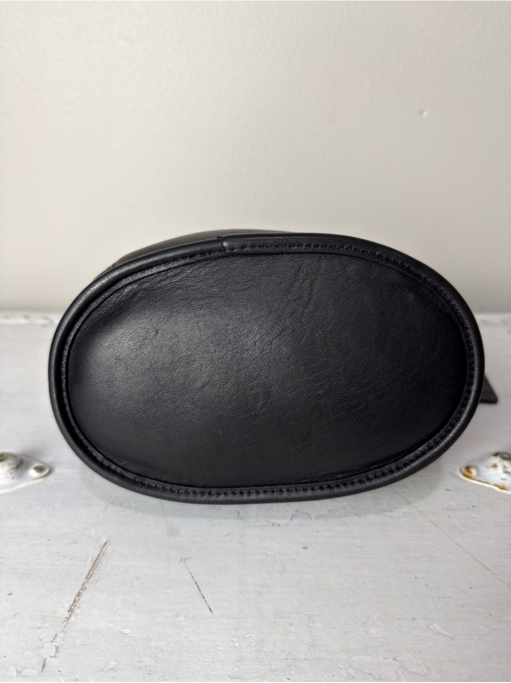Vintage Coach Mini Shopper Bag Black Leather 9993 USA - Picture 3 of 10
